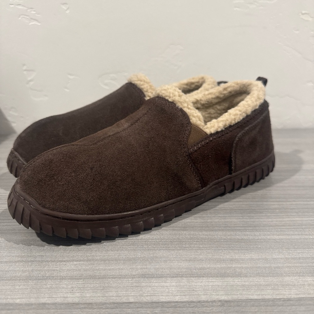 Redhead Brown Unisex Women’s 11/ Men 9.5 Loafers Warm Faux Fur slip on Shoes